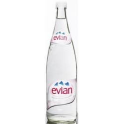 Eau minéral evian 1L verre consigné