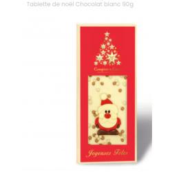 Tablette Noël chocolat blanc
