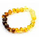 Bracelet d'ambre MULTICOLORE