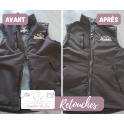 Remplacement fermeture éclair