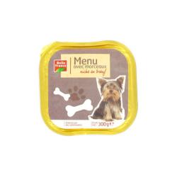 Barquette bœuf pour chien