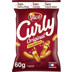 chips curly cacahuète