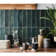 1 m² de Carrelage mural vert foncé brillant l.7.5 x L.30 cm Bakerstreet
