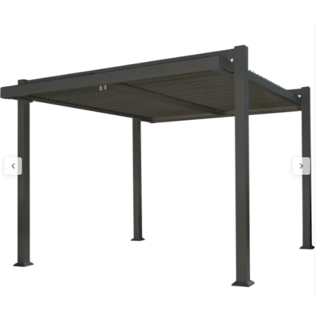 Pergola bioclimatique autoportante NATERIAL Odyssea, aluminium, 11.52 m²