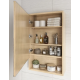 Armoire de toilette l.60 cm H.75 cm P.16 cm, chêne naturel, SENSEA Natural