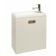 Meuble lave-mains l.43 x H.50 x P.22.5 cm, blanc, Nerea