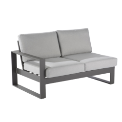 Lot de 2 fauteuils de jardin aluminium NATERIAL Las vegas