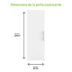 Porte coulissante mdf Lali , H.204 x l.83 cm
