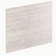 Crédence stratifié Travertin blanc/métal indus L.300 x H.64 cm, Ep.9 mm