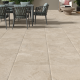3.24 m² de Carrelage sol intérieur/extérieur effet pierre beige Lakos l.60 x L.60 cm ARTENS