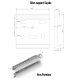Store banne motorisé 5 x 3.5 m Aix2 XL blanc LED, toile acrylique cappuccino