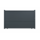 Portail coulissant aluminium Lima gris anthracite GARDENGATE, l.300 x H.180.6 cm