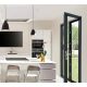Porte-fenêtre alu Essentiel H215cm X L140cm cm, gris ant., 2 vantaux