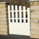 Portillon battant NATERIAL Pornic l.100 x H.140 cm, blanc
