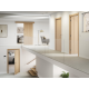 Bloc-porte fin de chantier MDF Viena, H.204 xl.63 cm, réversible
