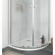 Receveur de douche, résine 1/4 de cercle l.90 cm, Easy light