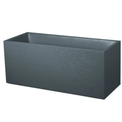 Jardinière plastique EDA L.99.5 x l.39 x H.43 cm anthracite
