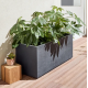 Jardinière plastique EDA L.99.5 x l.39 x H.43 cm anthracite
