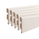 Lot de 5 plinthes mdf, blanches, H. 7.8 x L. 2.4 m, Ep.12 mm ARTENS