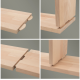 Lot de 50 chevilles type lamello n°0 WOLFCRAFT Lamelles d’assemblage