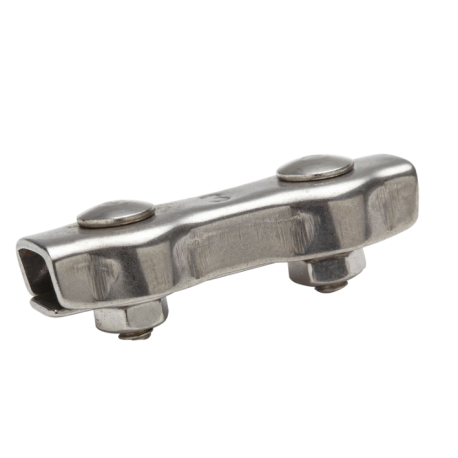 Lot de 2 serre-câbles inox zingué, STANDERS x L.40 x l.14.5 mm