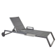 Bain de soleil en aluminium NATERIAL Odyssea gris