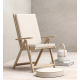 Coussin d'assise et dossier de chaise ou de fauteuil NATERIAL l.120 x H.7 cm