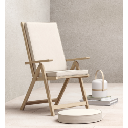 Coussin d'assise et dossier de chaise ou de fauteuil NATERIAL l.120 x H.7 cm