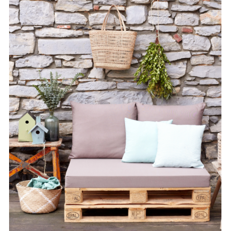 LOT DE 3 COUSSINS PALETTE FERIA TAUPE