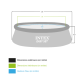 Piscine autoportante INTEX Easy set Diam. 1.83m x H. 0.51m