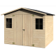 Abri de jardin bois, 5,33 m², Ep. 12 mm, Naterial Denali