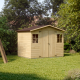 Abri de jardin bois, 5,33 m², Ep. 12 mm, Naterial Denali