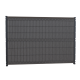 Kit lamelles occultantes rigides composite, H. 173m x L. 2.5m, gris foncé