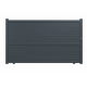 Portail coulissant aluminium Lima gris anthracite GARDENGATE, l.350 x H.180.6 cm