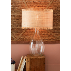 Abat-jour Cylindre H.25 cm, Diam.40 cm raphia, naturel COREP