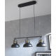 Suspension Ted fer, noir, Diam.25.5 cm INSPIRE, E27