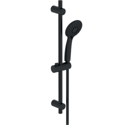 Pommeau de douche 3 jets, flexible et barre noir JACOB DELAFON Oscar