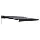 Store banne motorisé 3.95 x 3.5 m Loby gris LED, toile acrylique gris