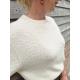 Pull manche courte écru 