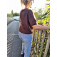 Pull manche courte.