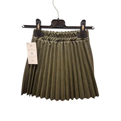 Jupe similicuir kaki 4ans