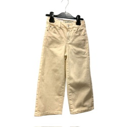 Pantalon beige jambes larges
