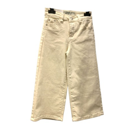 Pantalon crème jambe large 