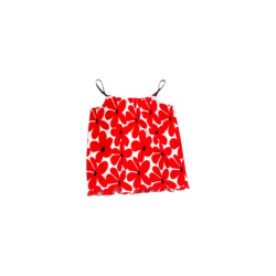 Top motif fleurs rouge 10 ans