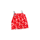 Top motif fleurs rouge 10 ans