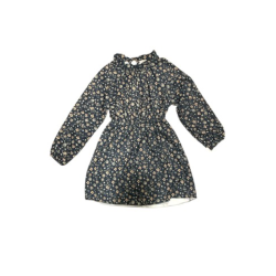 Robe noire à motif fleuri 10 ans