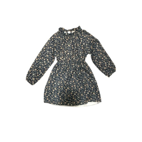 Robe noire à motif fleuri 10 ans