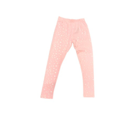 Pantalon rose à motif étoile 