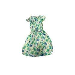 Robe verte à motif 14 ans 