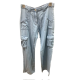 Pantalon cargo bleu 16 ans